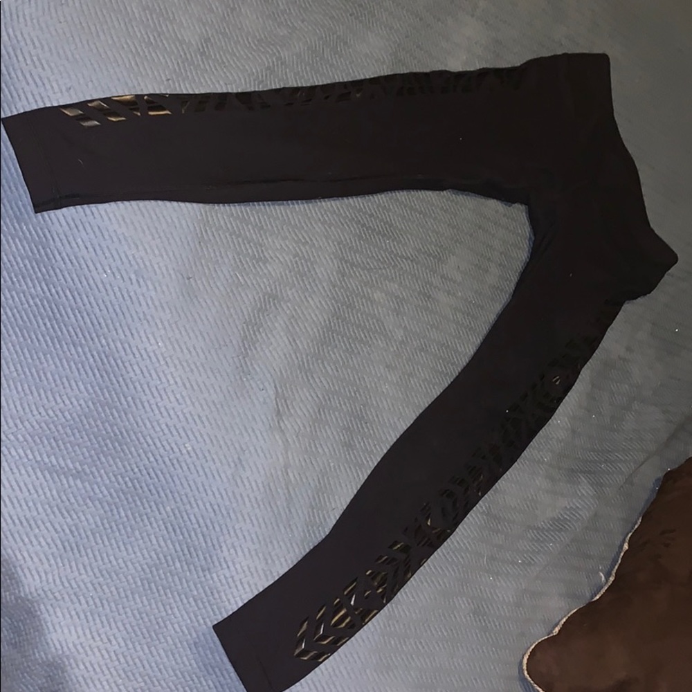 Black Lululemon Leggings Size 8